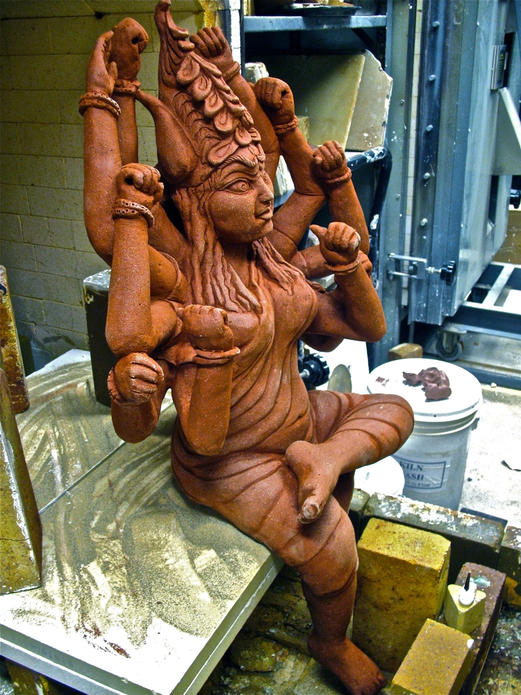 Durga fired in kiln